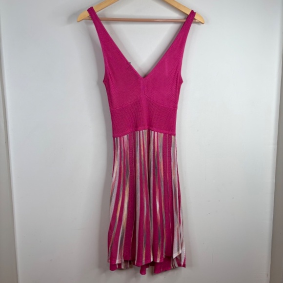Vintage Y2K Guess Babydoll Dress M Knit Mini Pink Retro Barbie Mean Girls Hoco - Picture 5 of 11